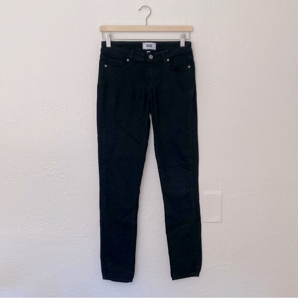 PAIGE Verdugo Ultra Skinny in Black Overdye, Size 27